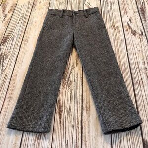 Janie and Jack Wool Blend Formal Pants Dress Slacks Boy’s 4 Adjustable Waist
